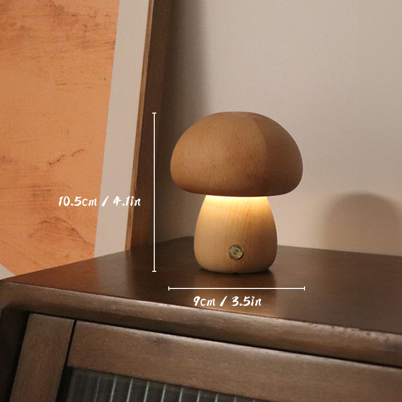 Wooden Mushroom Night Light_6
