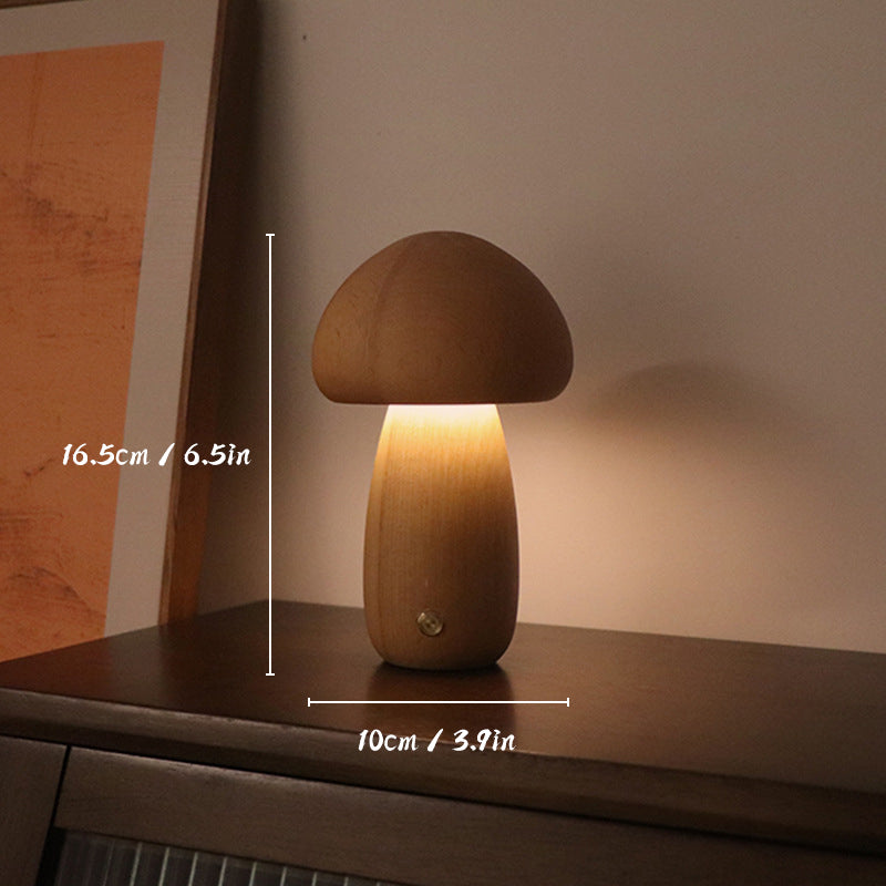 Wooden Mushroom Night Light_7