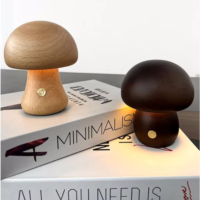 Wooden Mushroom Night Light_3
