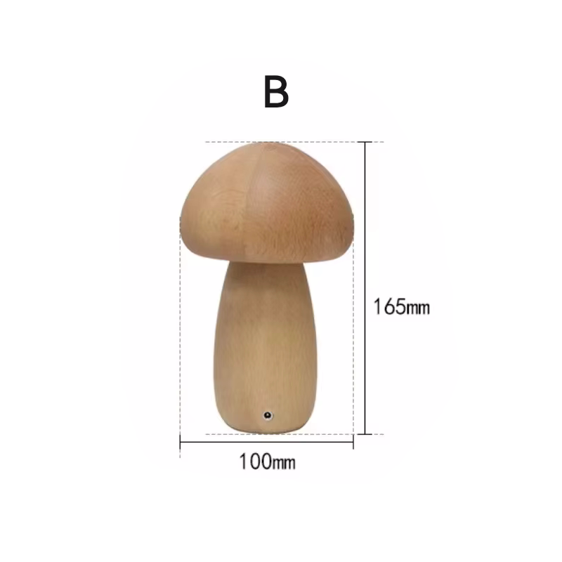 Wooden Mushroom Night Light_10