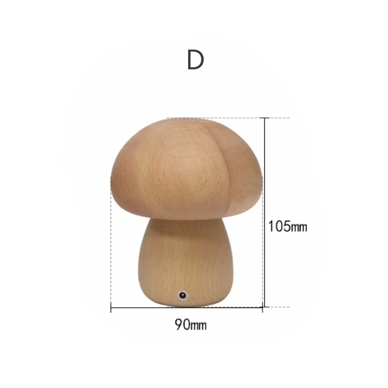 Wooden Mushroom Night Light_11
